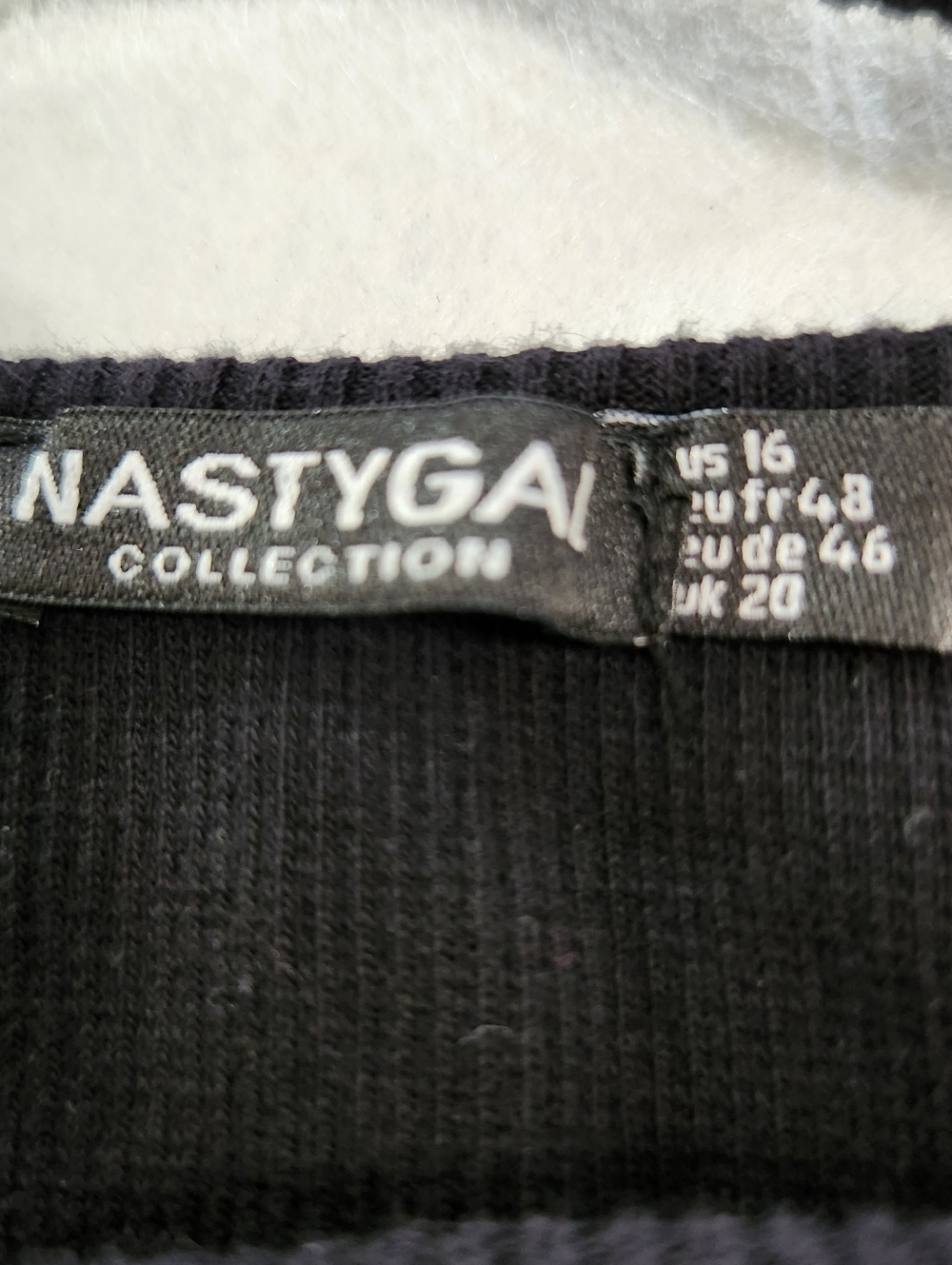 Nasty Gal Black Long Sleeve Scoop-Back Bodysuit Size 16 XL - Picture 2 of 8